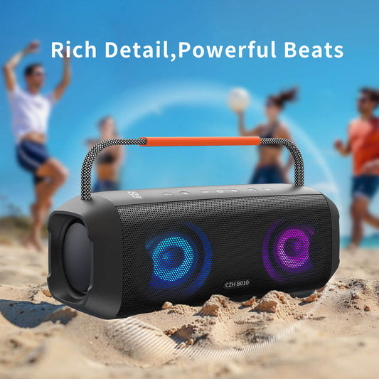 Bluetooth Speaker Heavy Bass 60-80W Portable with Dual Speakers